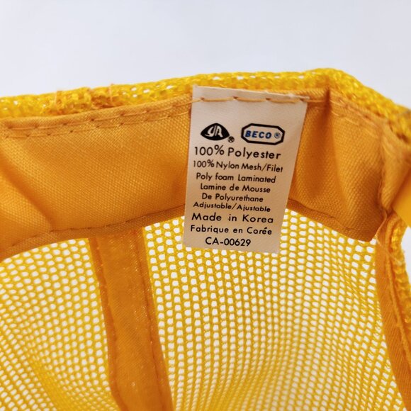 Beco Wanna Play Touch Football Trucker Hat Mesh Back One Size Navy Yellow - Picture 9 of 9